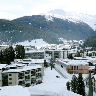 Davos sokakları boş kaldı