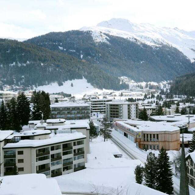Davos sokakları boş kaldı