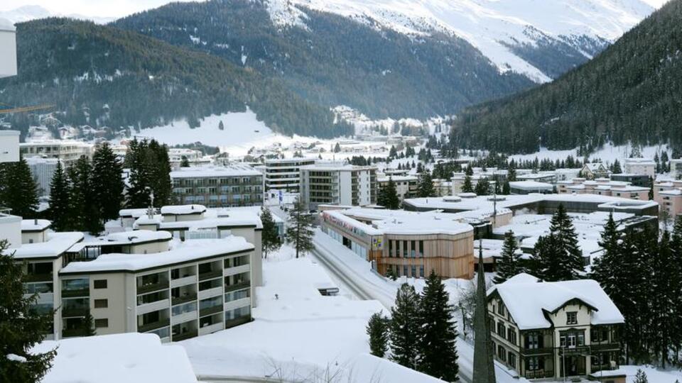 Davos sokakları boş kaldı