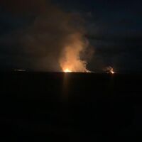 Eber Gölü’nde yine alevler yükseldi