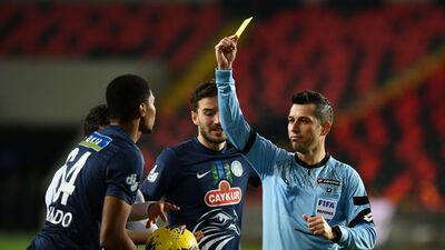 İlk yarının hakem dosyası