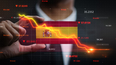 İspanya ekonomisi çift haneli daraldı
