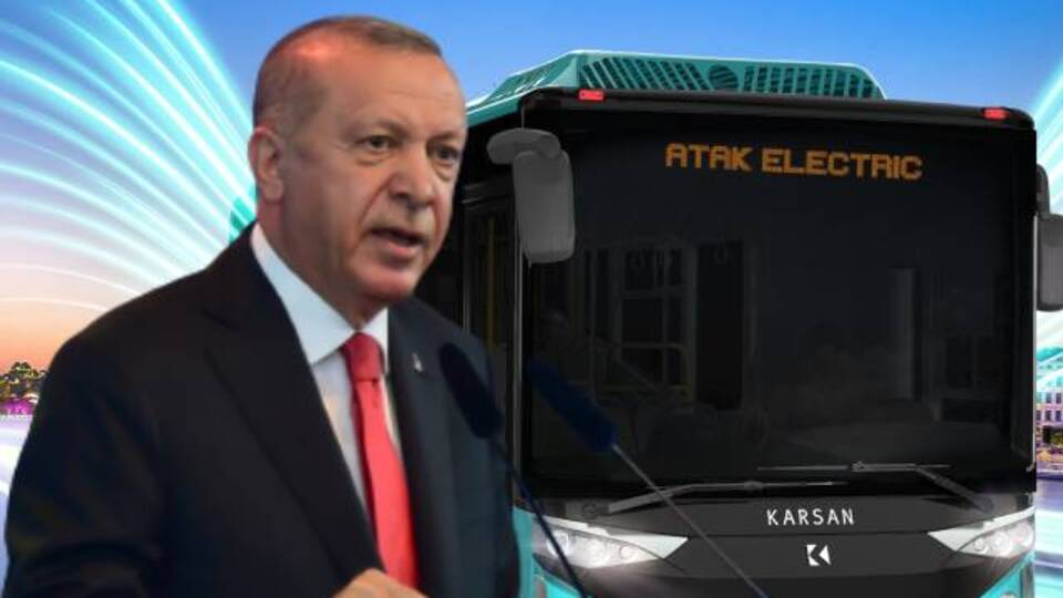 Cumhurbaşkanı Erdoğan ilk sürücüsüz yerli otobüsü tanıttı