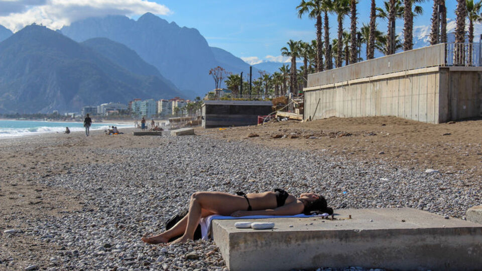 Antalya'da iki mevsim!