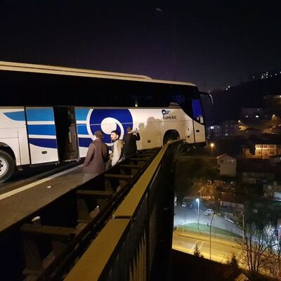 Kocaeli'nde otobüs kazası: 6 yaralı