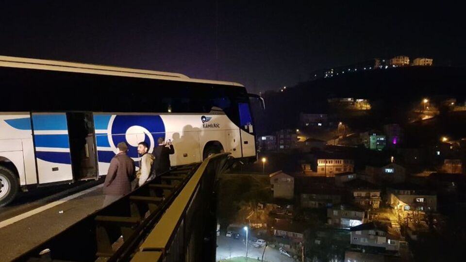 Kocaeli'nde otobüs kazası: 6 yaralı