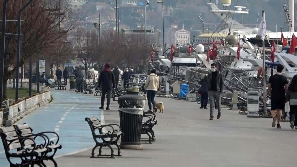 Kısıtlamada sahil keyfi!