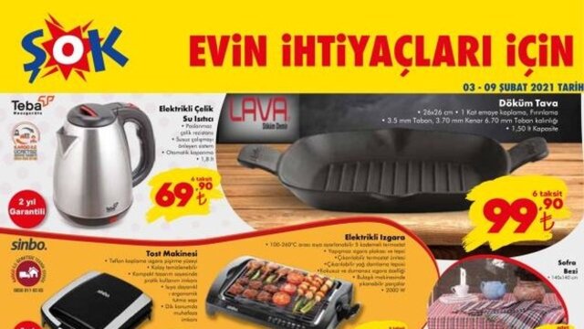 ŞOK 9 Şubat aktüel ürünler kataloğu