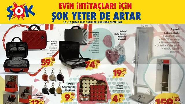 ŞOK 10 Şubat haftanın indirimli ürünleri
