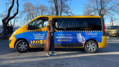 Bu uygulama sarı dolmuşlara: indiBindi