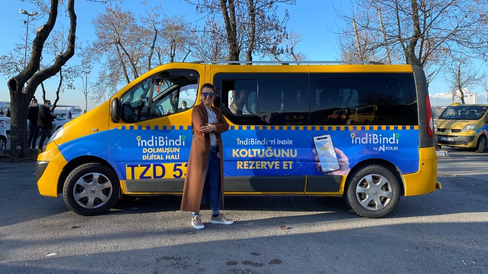 Bu uygulama sarı dolmuşlara: indiBindi