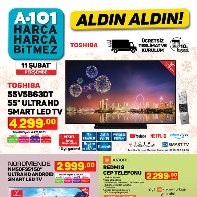 A101 11 Şubat haftanın indirimli ürünleri