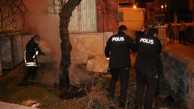 Bahçesindeki ağacı yakmaya çalıştı, gözaltına alındı