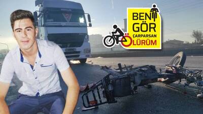 İlk iş gününde TIR çarptı