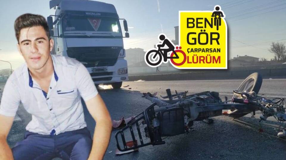 İlk iş gününde TIR çarptı