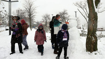 İstanbul'da eğitime kar engeli