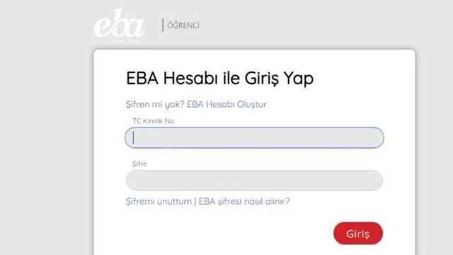 EBA öğrenci girişi yapın 2021