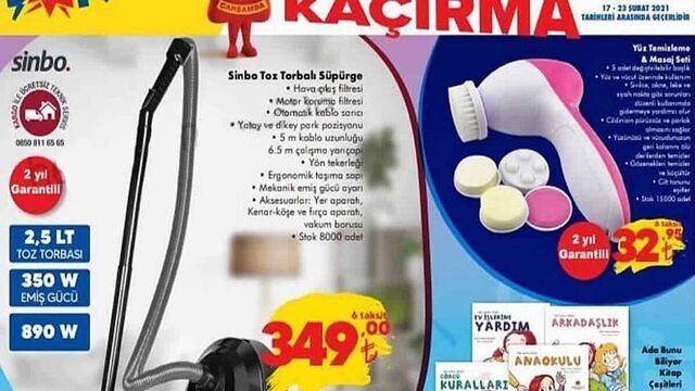 ŞOK 17 Şubat haftanın indirimli ürünleri