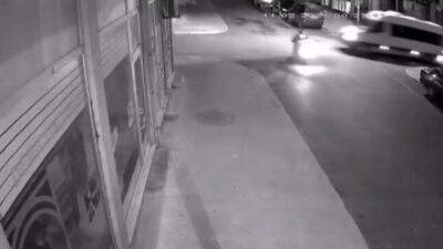 Motosikletli kurye dehşeti yaşadı!