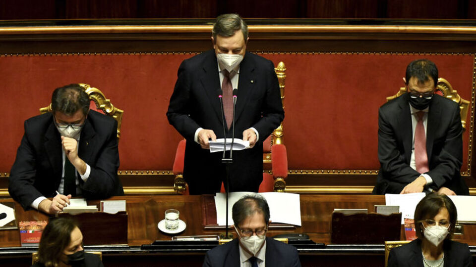 İtalya'da Draghi hükümetine Senato'dan güvenoyu