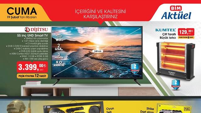BİM 19 Şubat haftanın indirimli ürünleri