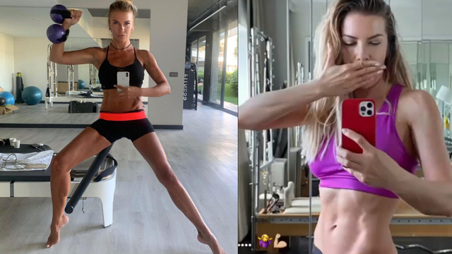 Ivana kaslarını sergiledi
