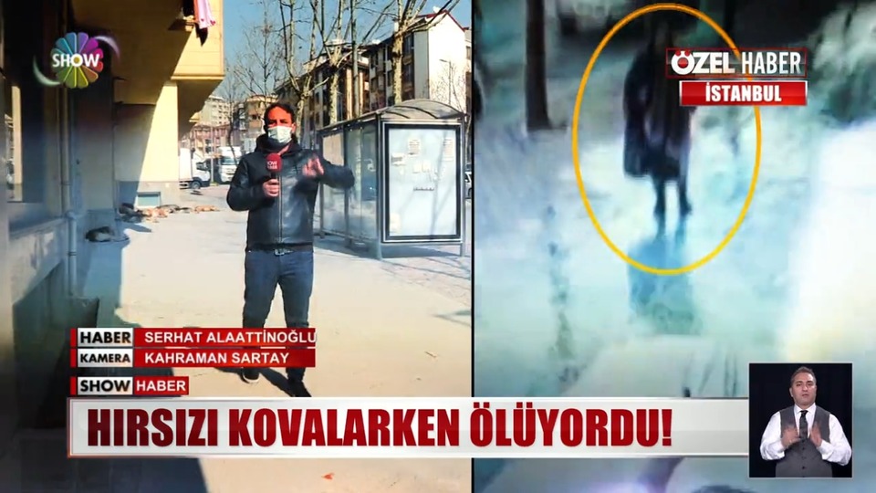 Hırsızı kovalarken ölüyordu