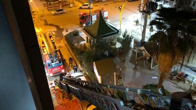 Mardin'de korkutan otel yangını: 1 ağır yaralı