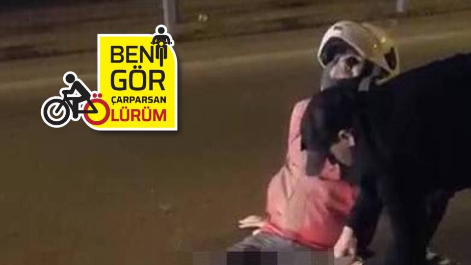 Feci kaza! Motosikletlinin bacağı koptu