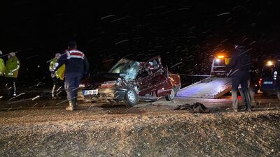 Niğde'de feci kaza: 1 ölü, 1 yaralı