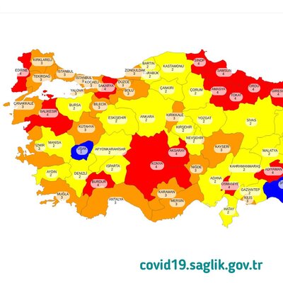 Batı bölgesinde tek düşük risk taşıyan il