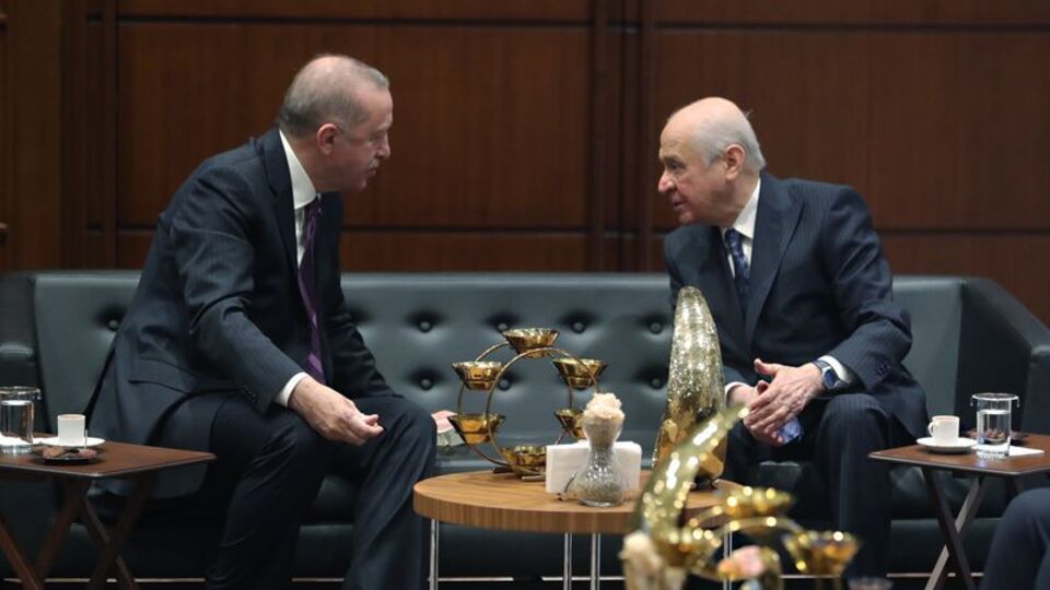 Cumhurbaşkanı Erdoğan, Bahçeli ile biraraya geldi