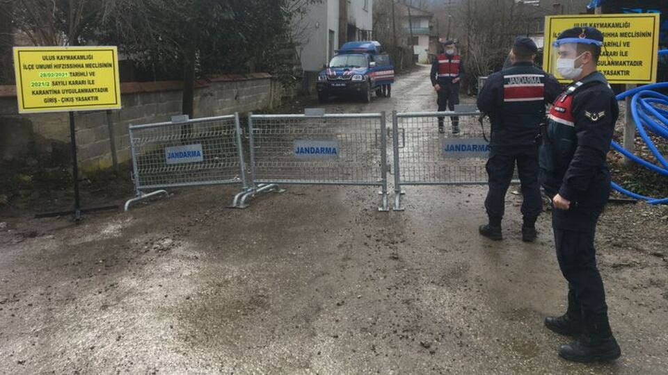 Bartın'da 3 köy için karantina kararı