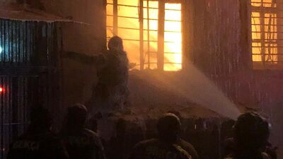 Kahramanmaraş'ta evde feci yangın: 1'i ağır 2 yaralı