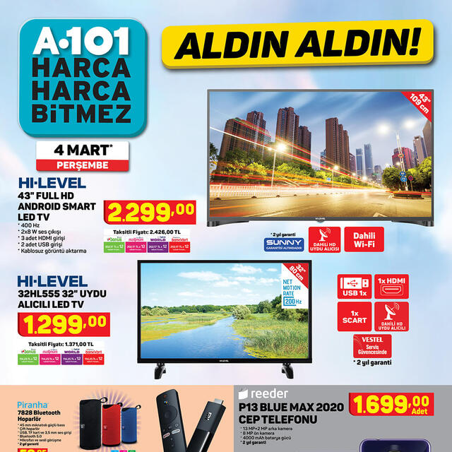 A101 BİM aktüel ürünler kataloğu!