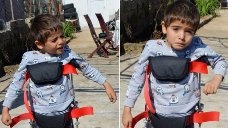 7 yıl sonra ilk adım! Mutluluktan ağladı!