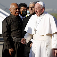 Papa, Erbil'de Aylan bebeğin babasıyla görüştü