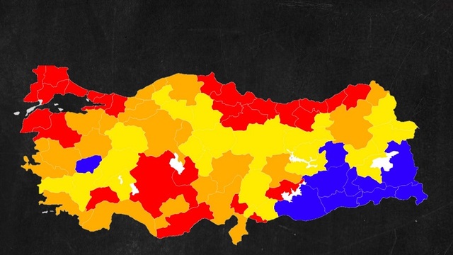 İl il koronavirüs risk haritası