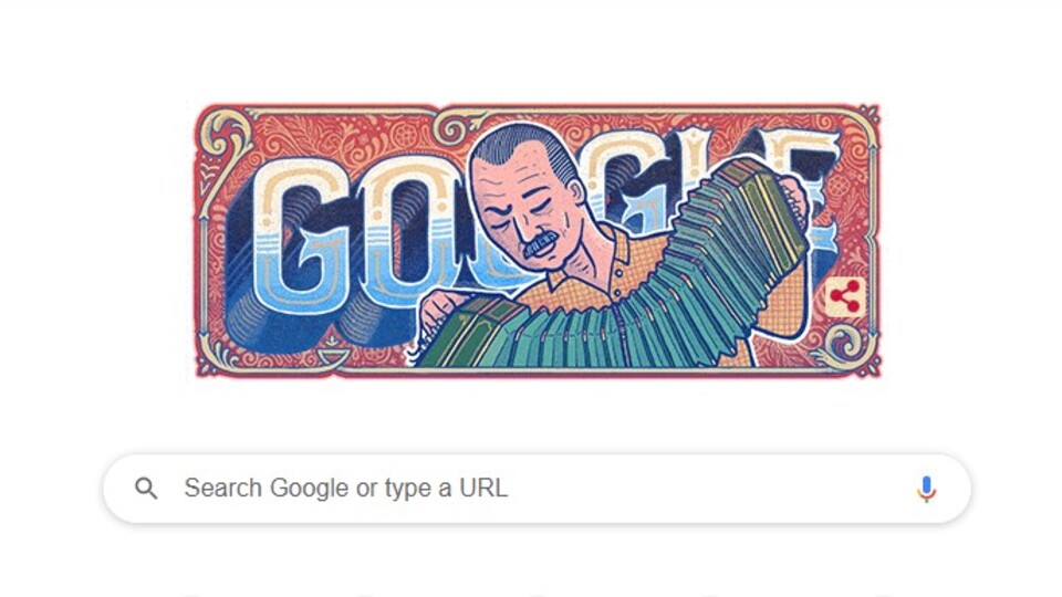 Google'dan Astor Piazzolla'ya Doodle sürprizi