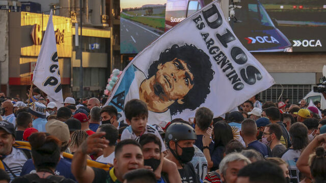 "Maradona öldürüldü" iddiasıyla gösteri