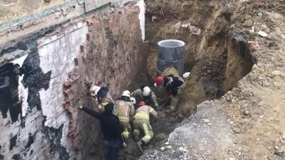 Okul inşaatında göçük! 1 işçi kurtarıldı