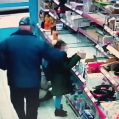 Markette iğrenç olay!