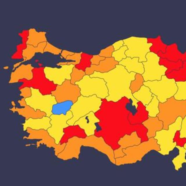 İl il koronavirüs risk haritası