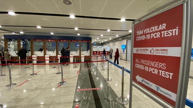 Sabiha Gökçen Uluslararası Havalimanında ayda ortalama 20 bin PCR testi yapılıyor