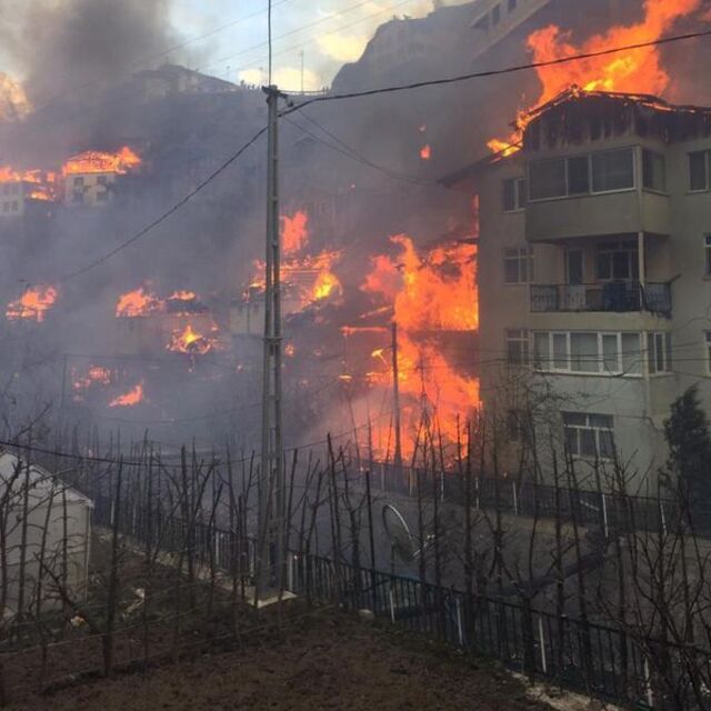 Köyde yangın felaketi!
