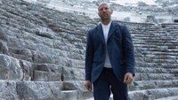 Jason Statham'dan Aspendos pozu