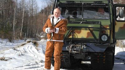 Putin, hafta sonu tatilinde Sibirya'da