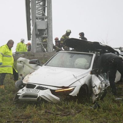 Yabancı plakalı lüks araçta feci son!