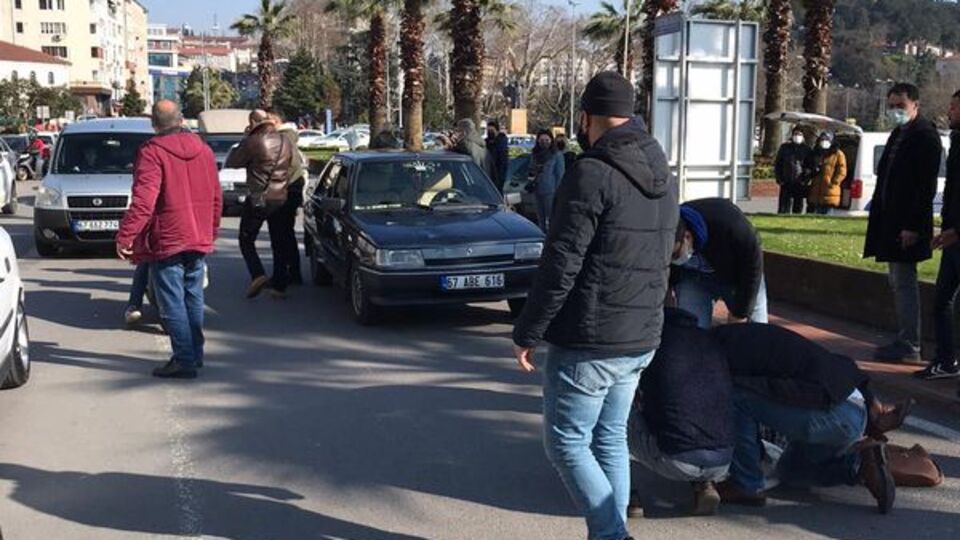 Metrelerce sürüklendi!