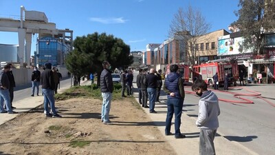 Restoran yangınında tepki çeken görüntü